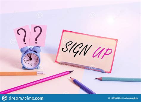 Handwriting Text Sign Up Concept Meaning Use Your Information To