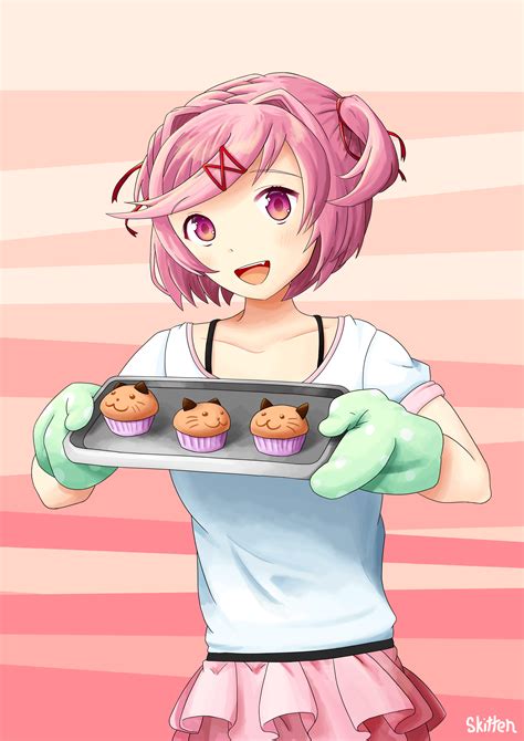 Natsuki Made Some Cupcakes For You 💗 By Skittengd Rddlc