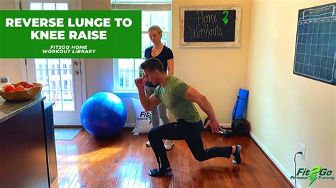 Reverse Lunge To Knee Raise Thumbnail Fit2go Personal Training