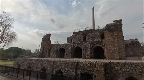 The Delhi Topra Ashokan Pillar Feroz Shah Kotla Fort New Delhi Delhi