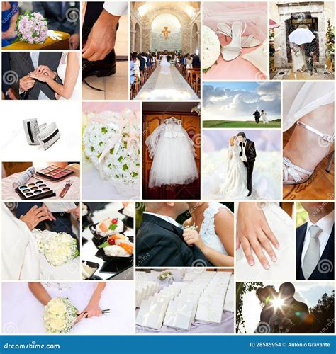 Wedding Collage Stock Images Image 28585954