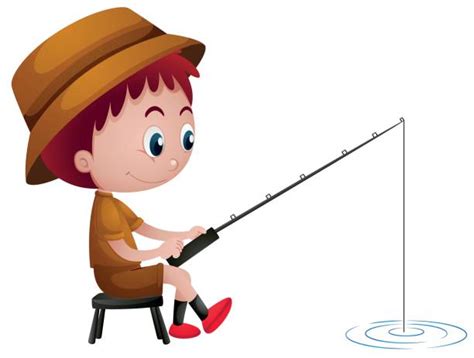 Royalty Free Clip Art Of A Little Boy Fishing Clip Art Vector Images