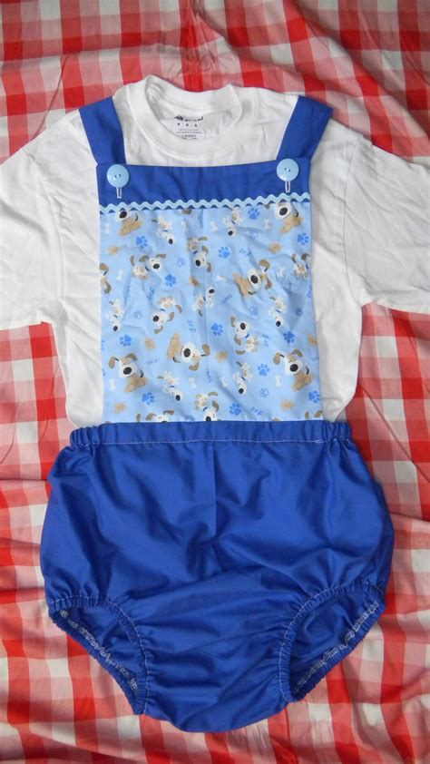 Abdl Adult Baby Sissy Romper Dress Up Littles Blue Puppy Etsy