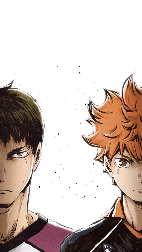 Download Haikyuu Iphone Wakatoshi Ushijima And Shoyo Hinata Wallpaper