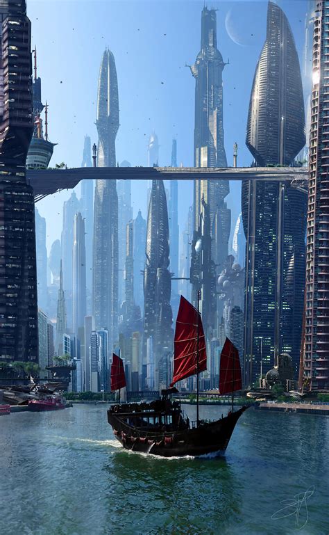 Futuristic City 7 By Scott Richard By Rich35211 On Deviantart