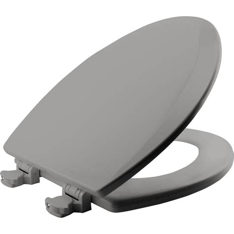 Bemis Lift Off Elongated Closed Front Toilet Seat In Silver 1500ec 162