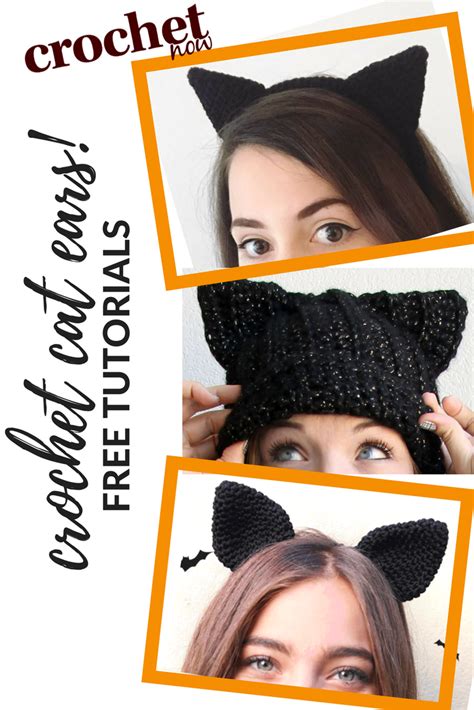 Crochet Cat Ears Free Patterns And Tutorials