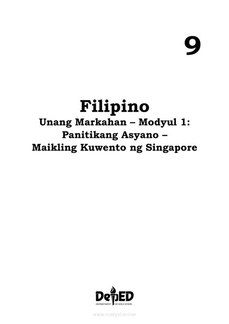 Grade Filipino Modyul Panitikang Asyano Maikling Kuwento Ng Porn Hot