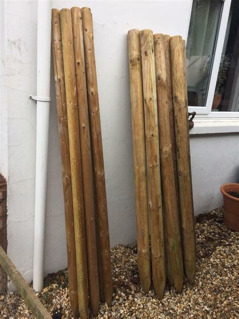 New Wooden Treated Fence Posts 16 x 5ft 6