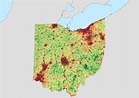 Population Density of Ohio by Census Block [OC] [3507x2480] : MapPorn