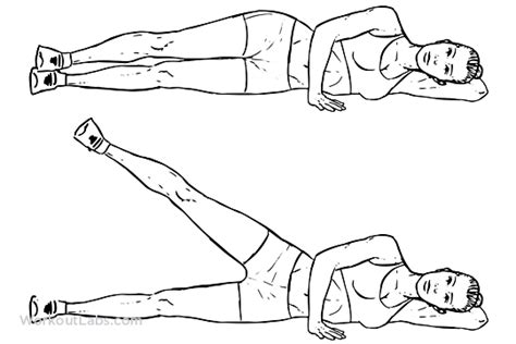 Side Leg Raise Illustrated Exercise Guide Workoutlabs