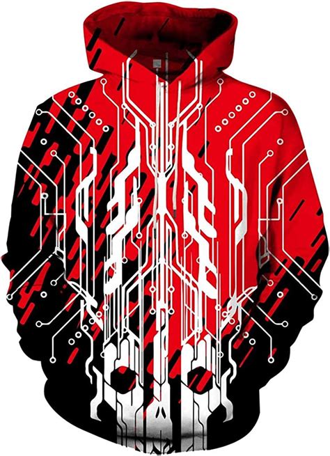 Unisex Graphic Hoodies 3d Cool Design Print Colorful Hooded Sweatshirt
