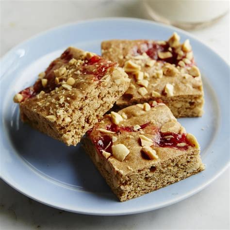 Pb And J Whole Grain Blondies Recipe Eatingwell