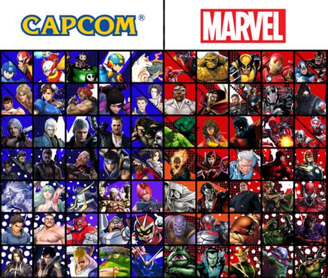 User Blogblue Midnight04marvel Vs Capcom Idealdream Roster Story