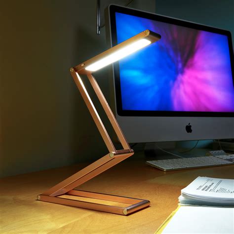 Auraglow Wireless Dimmable Desk Lamp Usb Rechargeable Folding Led