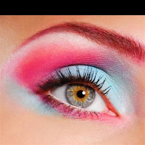 Cotton Candy Dramatic Eye Makeup Bright Eye Makeup Eye Makeup Pictures