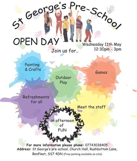 St Georges Pre School Blog Open Day At St Georges Pre School
