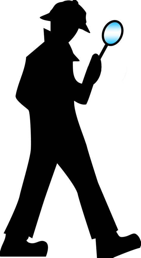 Clipart Detective With Magnifying Glass