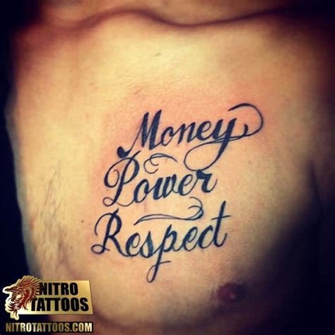 10 Best Ideas Of Money Power Respect Tattoo Designs
