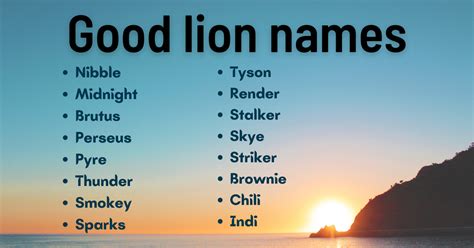 200 Lion Names That Are Cute Cool And Badass