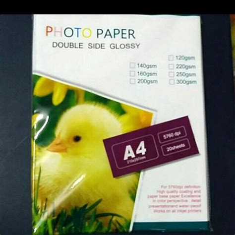Double Sided Glossy Photo Paper A4 Shopee Philippines