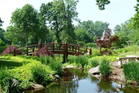 The wellfield botanic gardens in elkhart, indiana are like a living museum with art, nature, and structure all coordinating beautifully. Bridge at Wellfield Botanic Garden - Picture of Wellfield ...