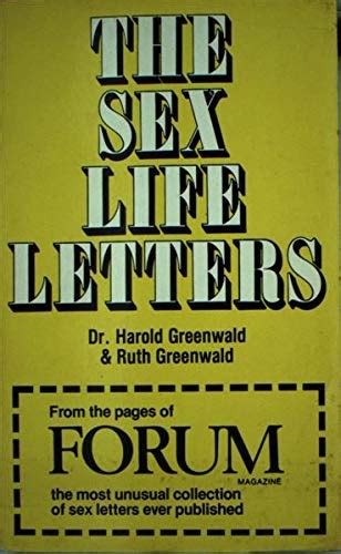 The Sex Life Letters From The Pages Of Forum Magazine By Greenwald Dr