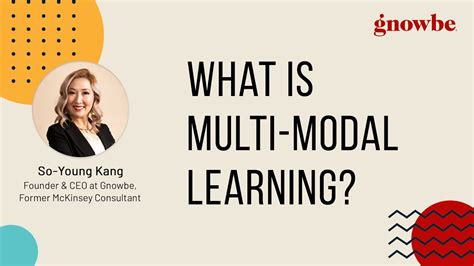 What Is Multi Modal Learning Youtube