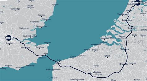 Eurostar Rail Map