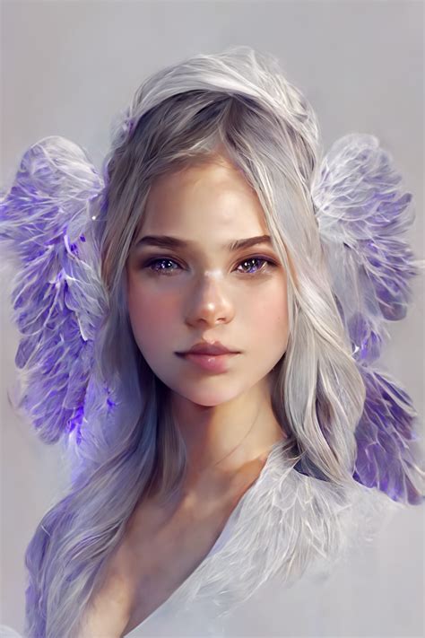 Midjourney Prompt Beautiful Girl With Lavender Silvery Prompthero My