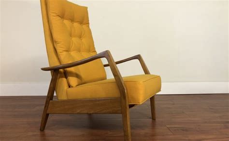 Sold Mid Century High Back Recliner Modern To Vintage