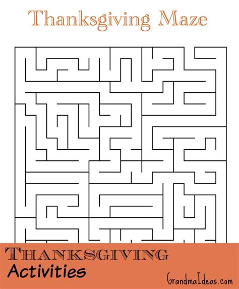 Thanksgiving Activities Grandma Ideas