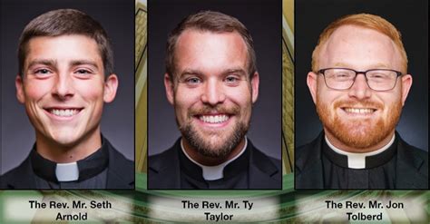 Three To Be Ordained To The Priesthood Catholic Diocese Of Wichita