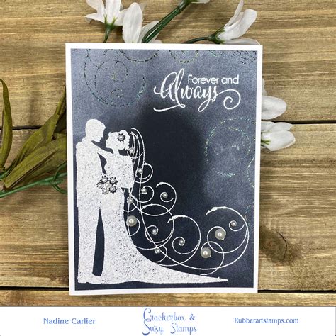 Simple And Elegant Wedding Card ~ Nadine Carlier
