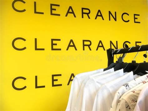 Clearance Sale Sign Banner For Clothing Shop Stock Image Image Of