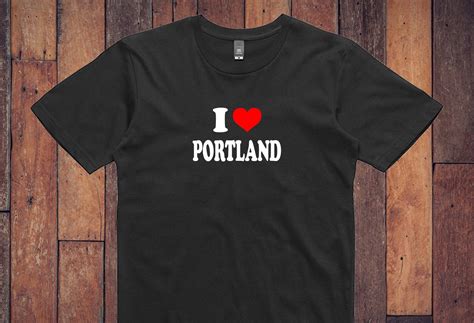 I Love Portland T Shirt Portland I Heart Shirt Etsy