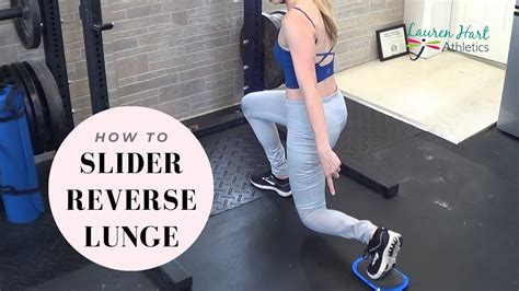How To Slider Reverse Lunge Youtube