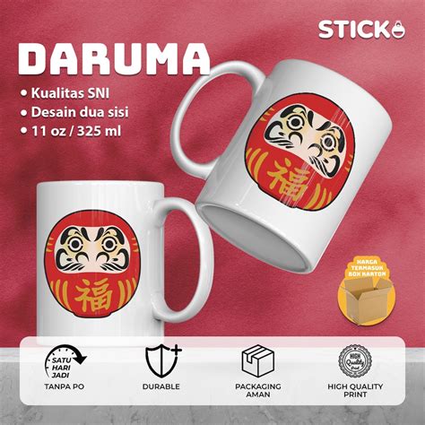 Jual Daruma Custom Gelas Mug Satuan Tanpa Po Shopee Indonesia