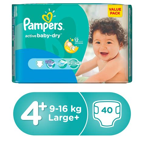 Pampers Active Baby Dry Diapers Size 4 Maxi Plus 9 16