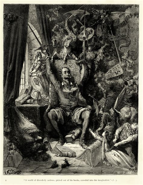 Quijote Gustave Dore Paul Gustave Doré Library Posters Library Art