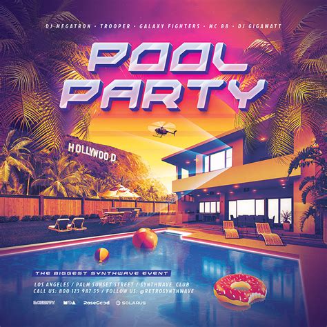 Pool Party Flyers