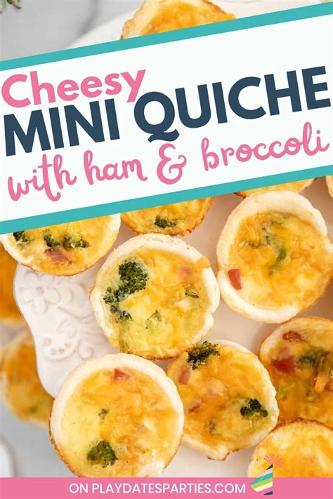 These Mini Ham And Broccoli Quiche Bites Are The Perfect Appetizer For