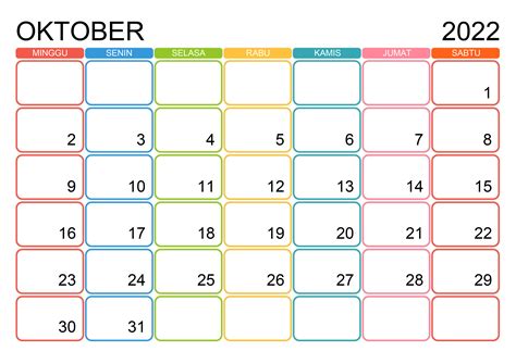 Kalender Oktober 2022 Kalender365su