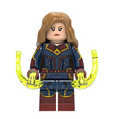 Captain Marvel Custom Minifigures Minifigs Fit Lego