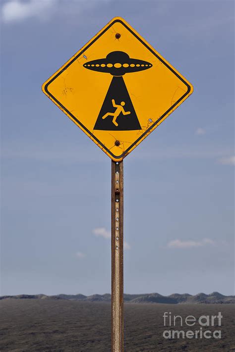 Alien Road Sign Warning Photograph By Phil Mcdonald