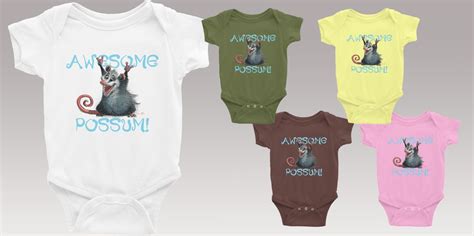 Awesome Possum Baby Onesie The Art Of Aaron Blaise