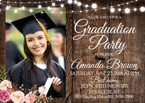 Graduation Party Invitation Class Of 2020 Party High School Etsy