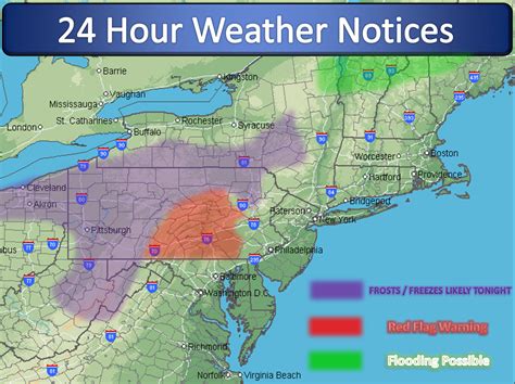 Northeast Weather Action 24 Hour Weather Notices
