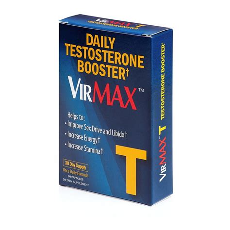 Virmax T Natural Testosterone Booster Dietary Supplement Tablets