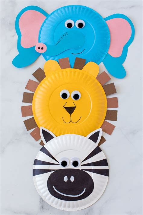 Paper Plate Jungle Animals Made To Be A Momma